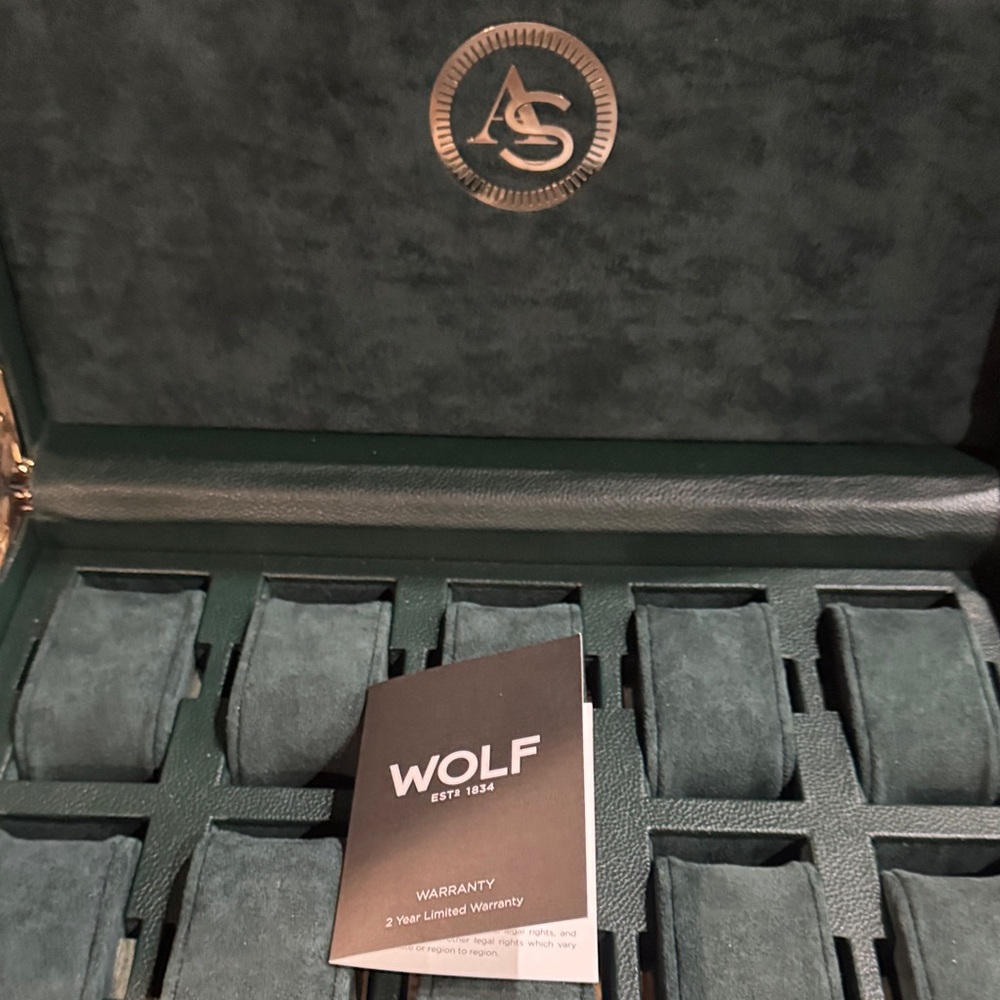 WOLF Emerald Green Watch Case